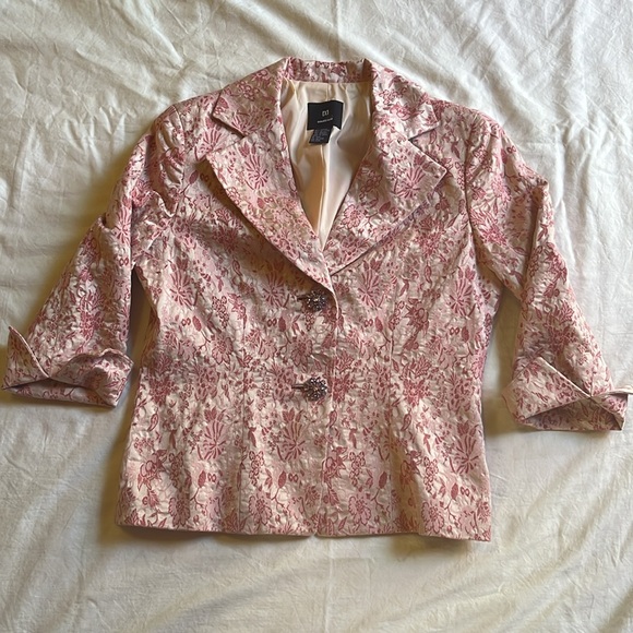 Vintage DD collection Brocade Blazer with faux crystal buttons Size 6 - Picture 2 of 11